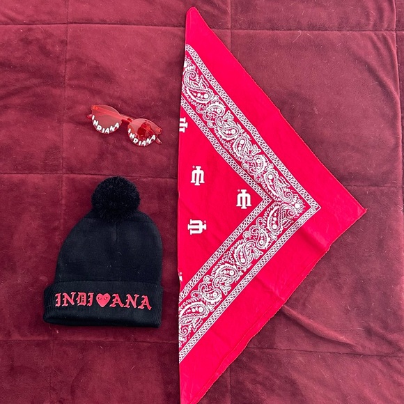 ‼️🔴⚪️IU TAILGATE ACCESSORY BUNDLE HOOSIERS INDIANA UNIVERSITY GAMEDAY BUNDLE‼️ - Picture 1 of 1